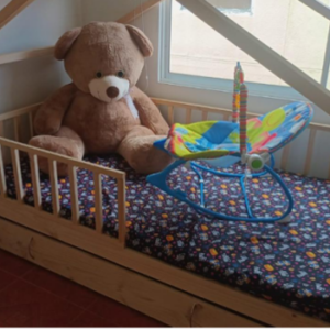 Cama Montessori MONTECARLO con Barandas y Nido